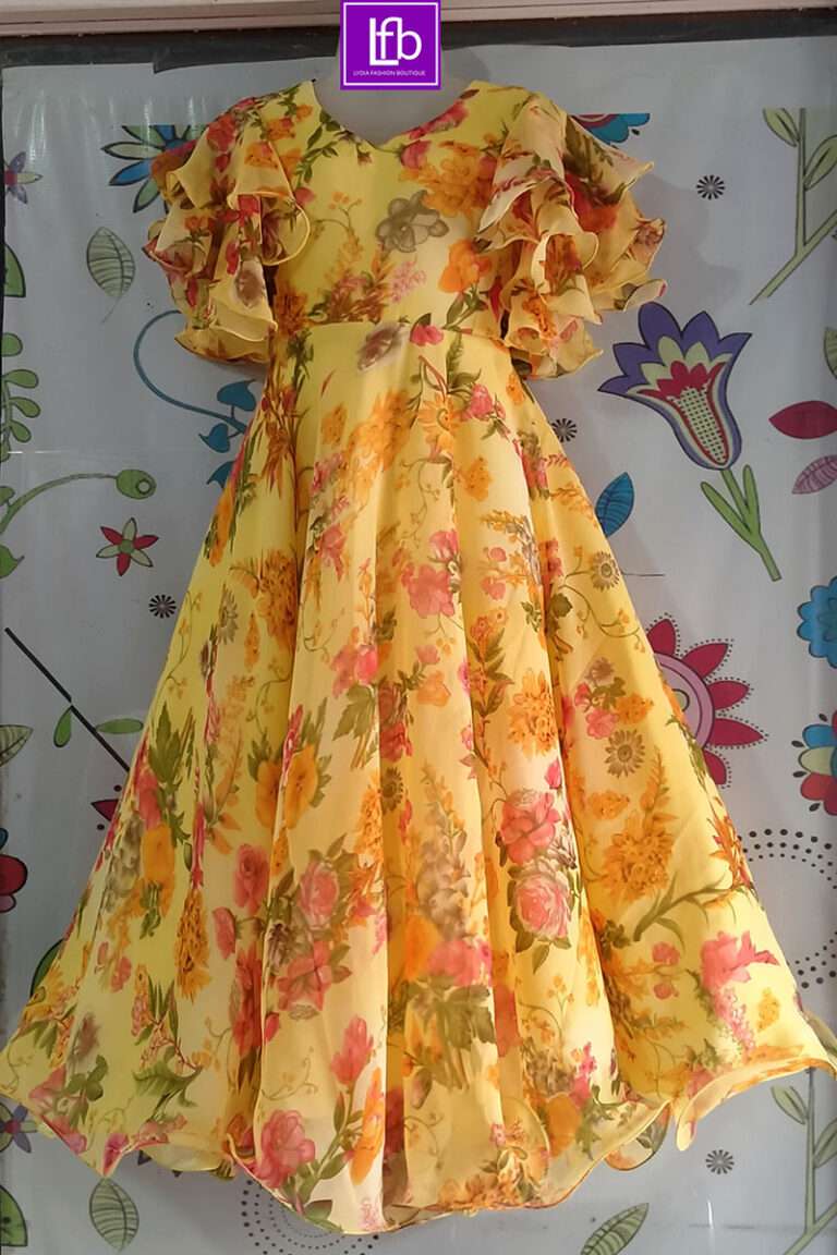stitched long frocks designs